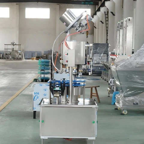Compact 4-Head Ring-Pull Capping Machine For Glass Bottles 4500BPH suppliers Compact 4-Head Ring-Pull Capping Machine For Glass Bottles 4500BPH suppliers